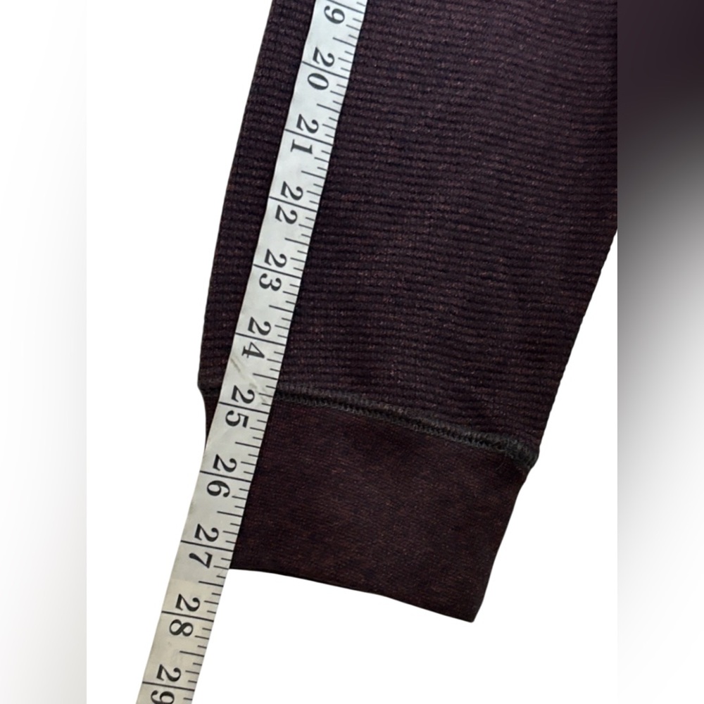 Men’s RedHead Brand Co Thermal Pullover Sweater XL Burgundy Quarter Zip - Picture 6 of 9